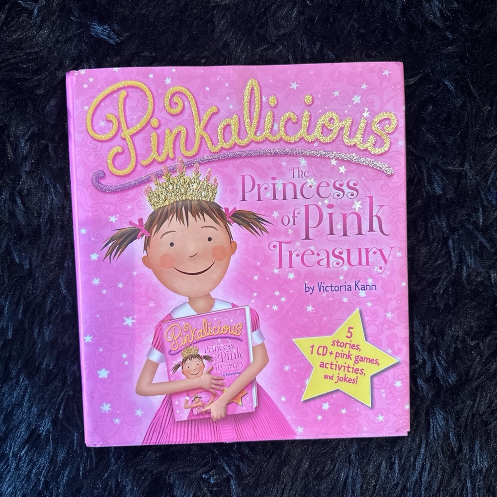 NEVER USED Pinkalicious book w/ cd, games & activities